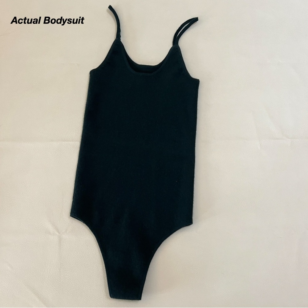 NWOT: SISTER KATIE ANNE HATHAWAY BODYSUIT IN BLACK FOREST (XS) - Picture 9 of 9